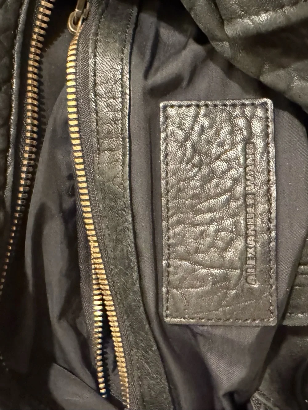Alexander Wang black pebbled